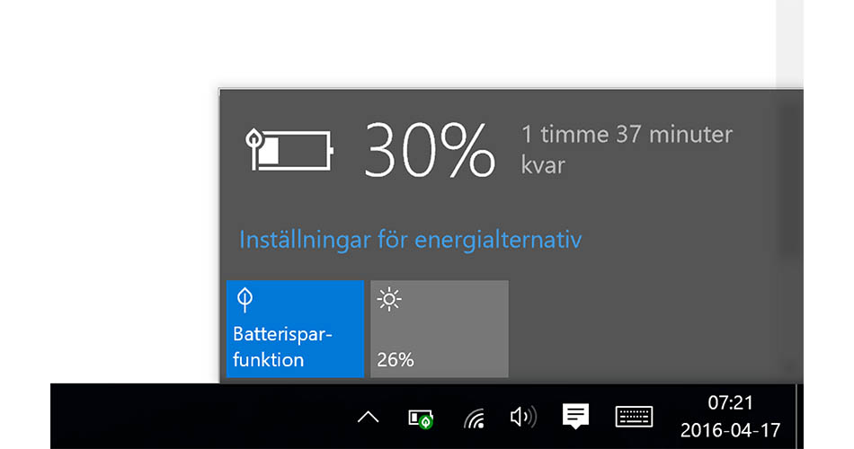 Vi gissar att batterisparfunktionen i Windows 10 använts flitigt av Surface Pro 3-ägare.