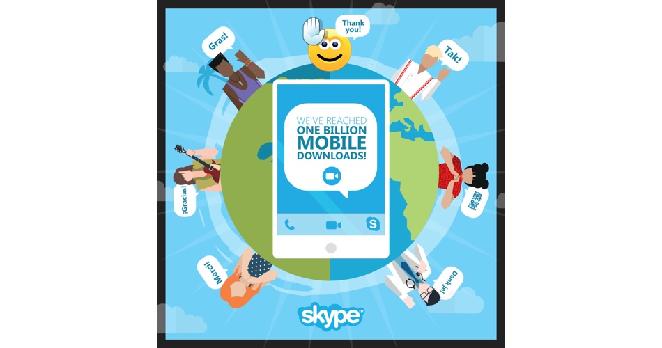 skype tack for en miljard