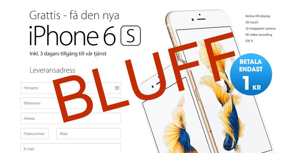 iphone 1 krona bluff
