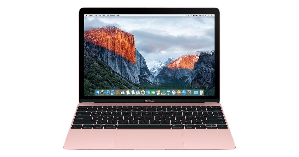 apple macbook pink