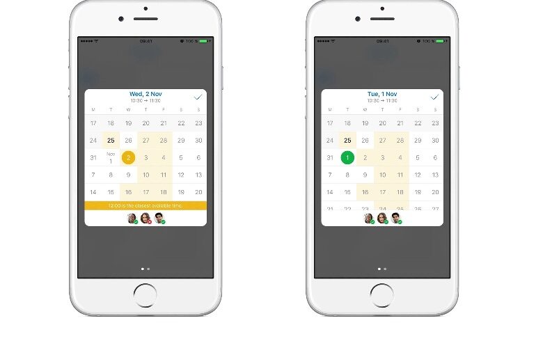 Outlook iOS Scheduling Assistant