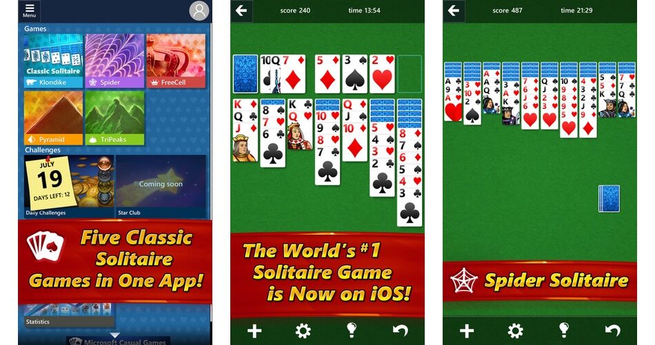 microsoft solitaire collection ios