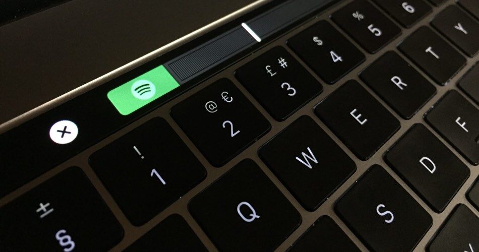 Spotify med Macbook Pro Touch Bar