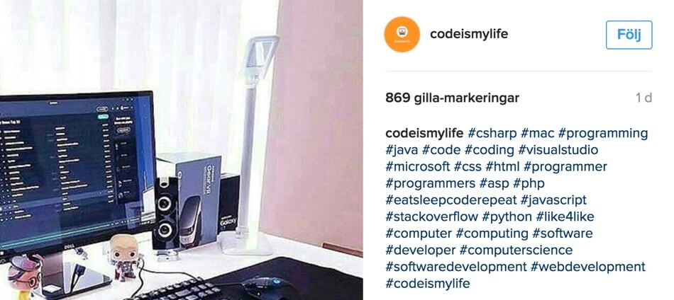 instagram taggs codeismylife