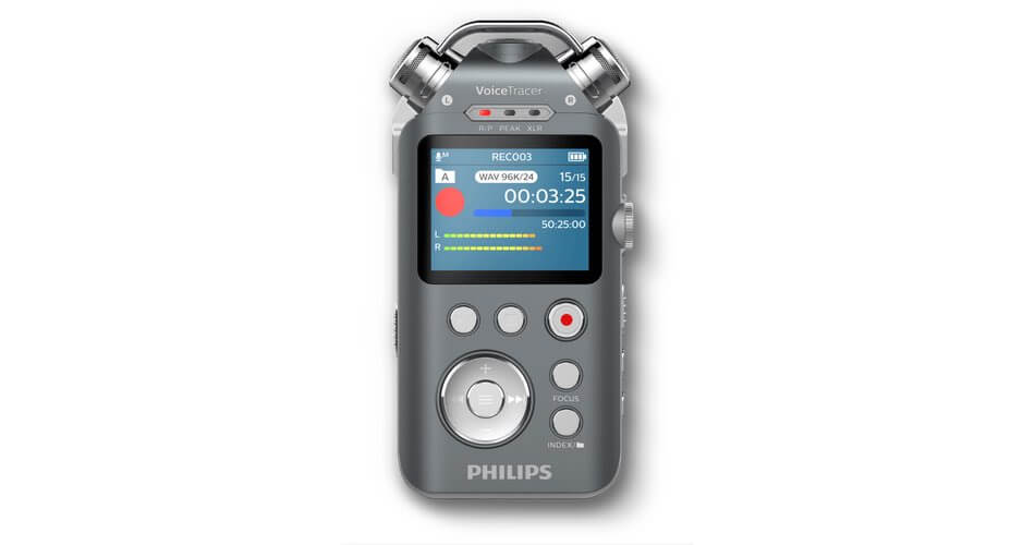 Philips VoiceTracer DVT7500 — semi-professionell ljudinspelare för musik 44 Philips VoiceTracer DVT7500 front