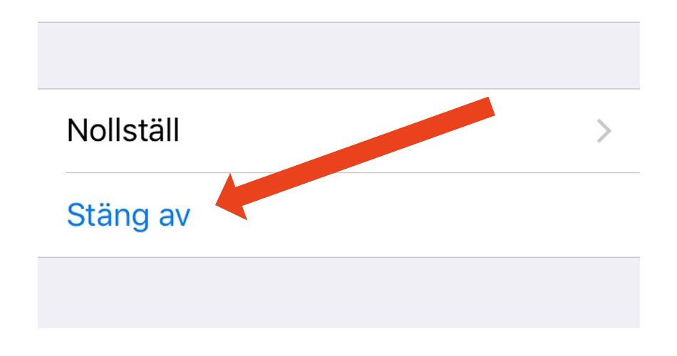Stäng av din iPhone utan att använda strömknappen - busenkelt med iOS 11 44 ios 11 stang av knapp