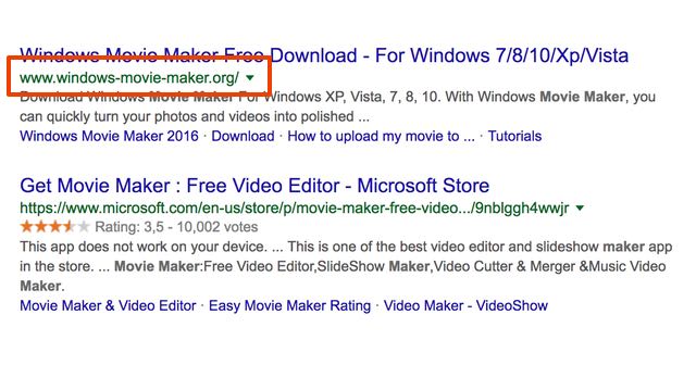 Fejkad Windows Movie Maker toppar på Google - säkerhetsföretaget ESET varnar 44 google search falsk windows movie maker