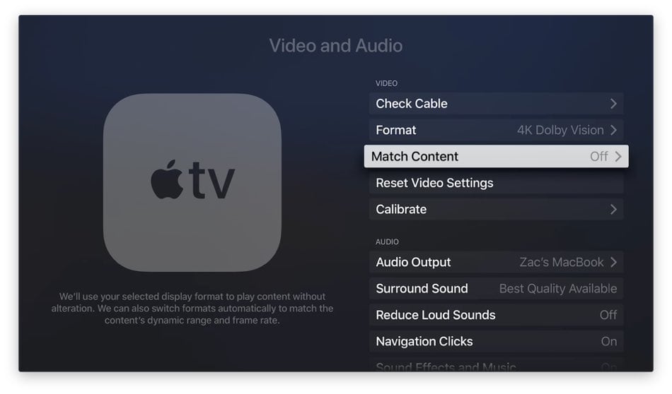 Apple släpper tvOS 11.2 med bättre HDR-stöd och frekvenskontroll 44 apple-tv-tvos112-matching-content