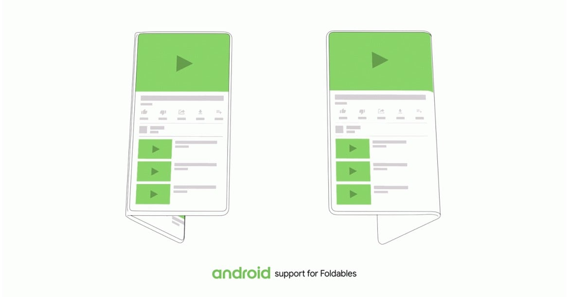 google android foldable phone support
