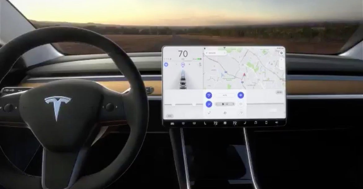 tesla model 3 15tums skarm
