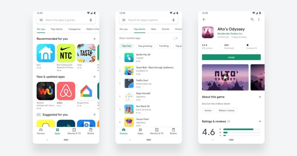 google play store android new 2019