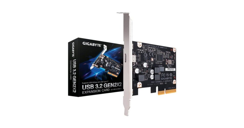 gigabyte gc usb 32 gen2x2 instickskort pcie4
