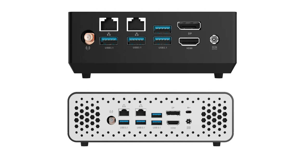 Zotac lanserar mini-datorer med Intel Core i7-10510U – ZBOX MI662 & CI662 44 zotac zbox mi662 nano ci662 nano baksida