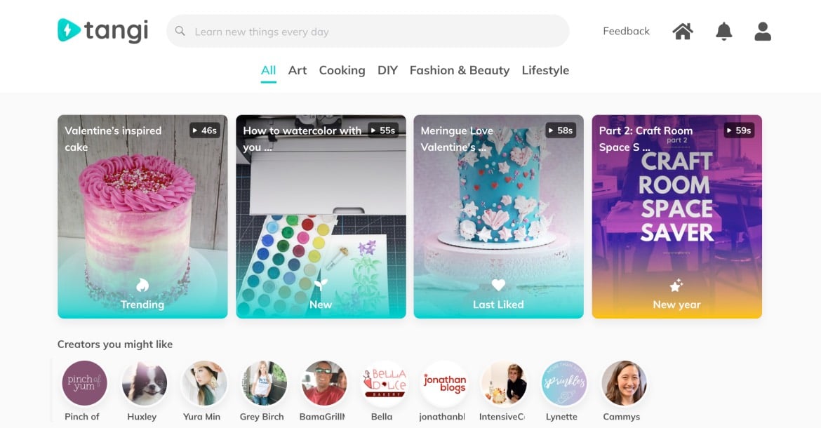 Google Tangi: Guider och gör-det-själv-videor på 60 sekunder 43 google tangi webbsajt feb2020