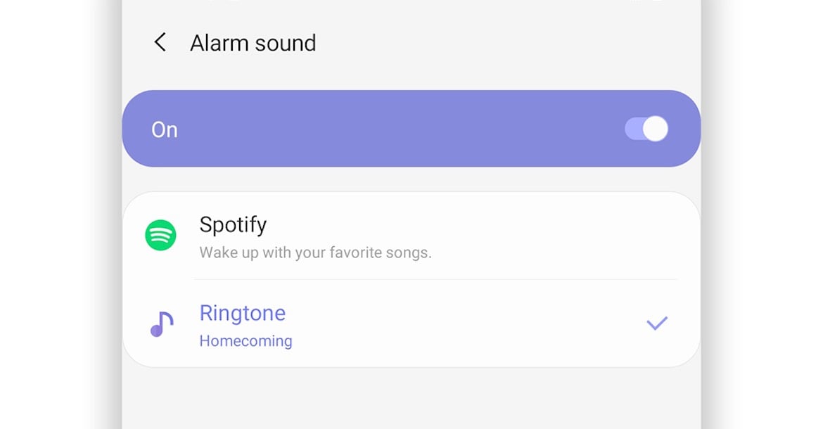 samsung spotify alarm signal 2020