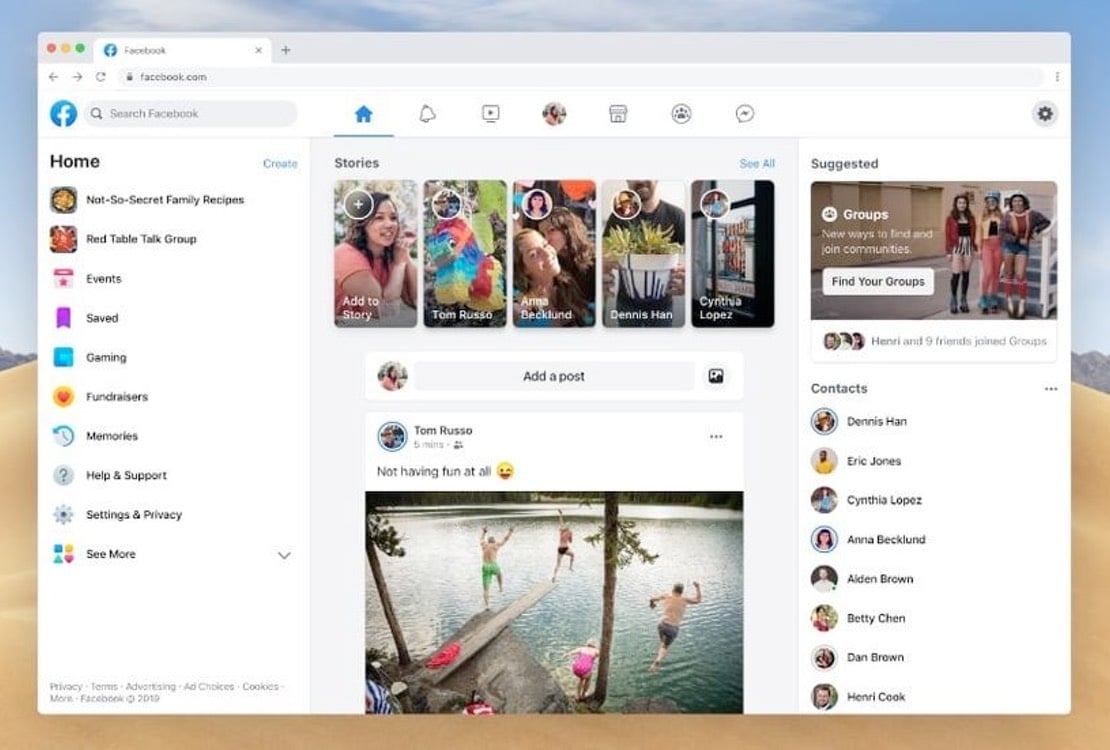 Ny design på Facebook – så ändrar du på webben 43 nya facebook design webben 2020 ljus