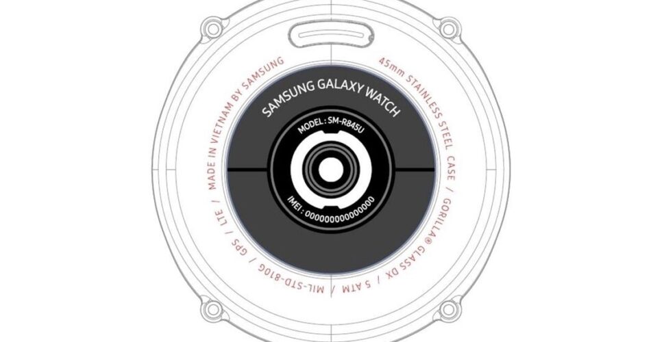 samsung galaxy watch sm r845u design fcc