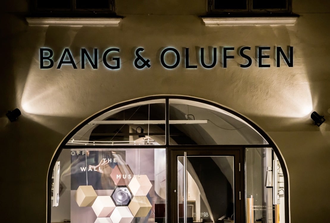 bang olufsen store front butik