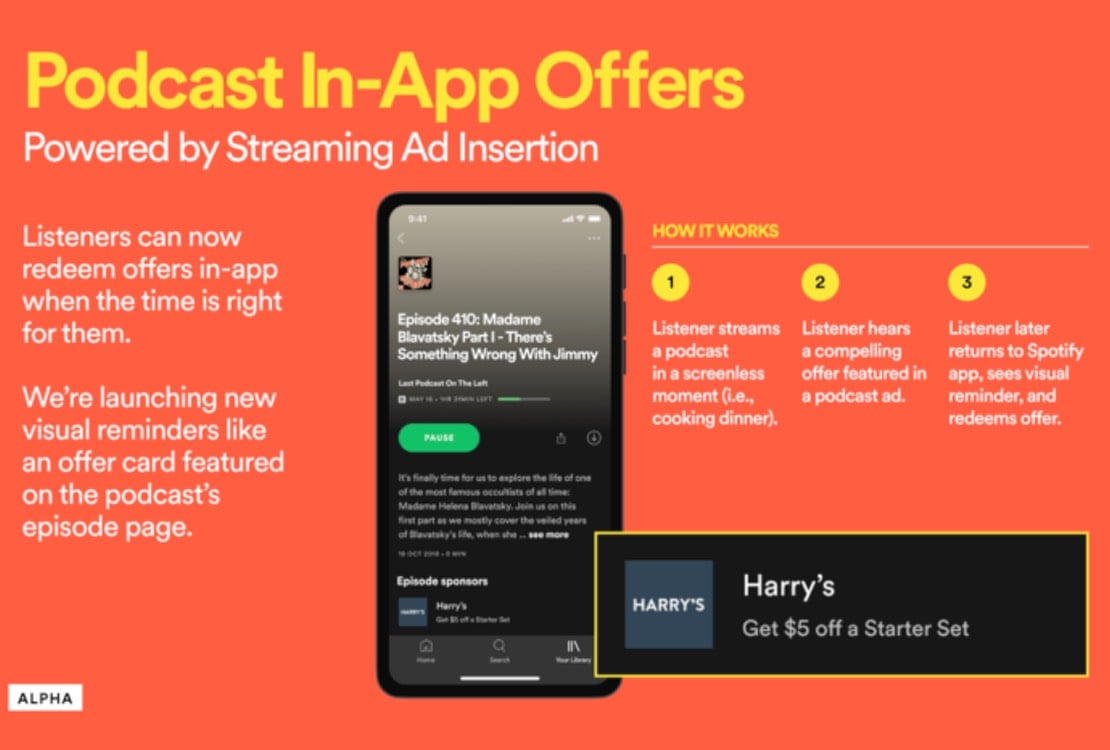 Mer reklam i Spotify-appen när du lyssnar på poddar 44 spotify podcast in app offers 2020