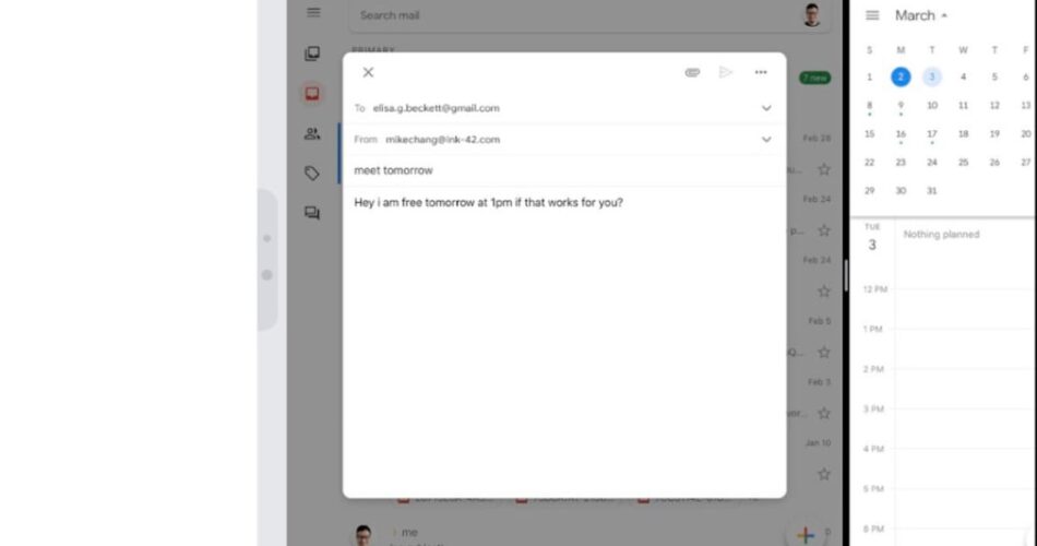 google gmail ipad split view