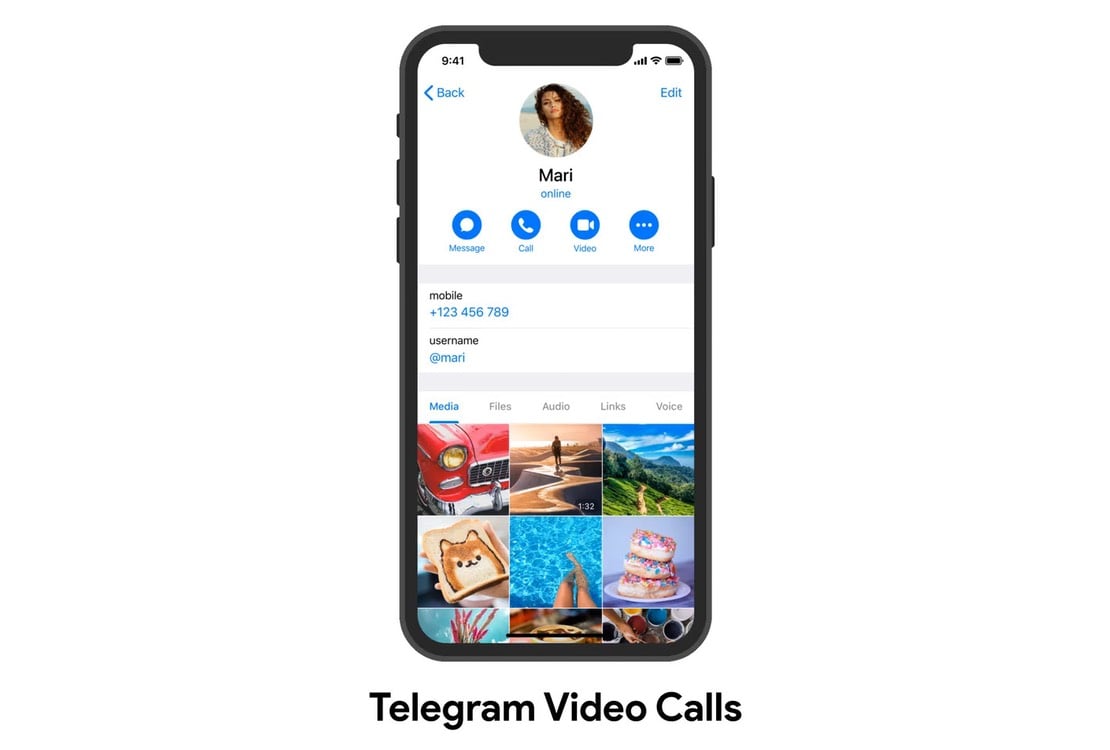 telegram videochatt samtal 2020 ios 1