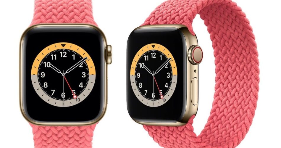 apple watch series 6 solid loop red