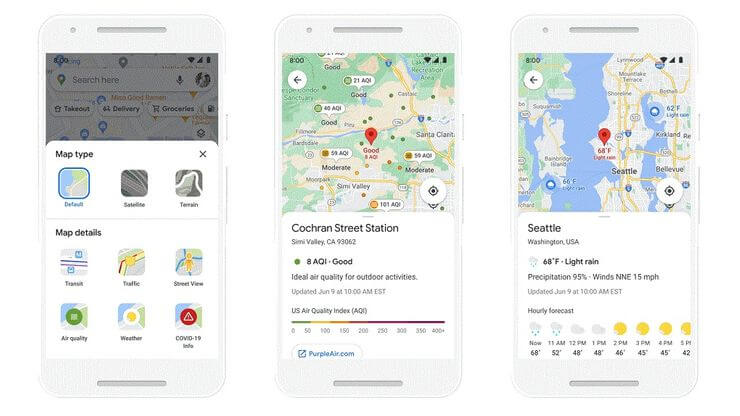 Google Maps får många nyheter - AR-filter, luftkvalitet & väder (2021) 44 google maps new 2021