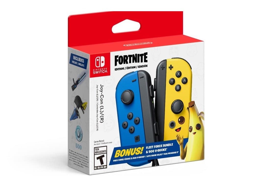 nintendo switch joy cons fortnite 500vbucks