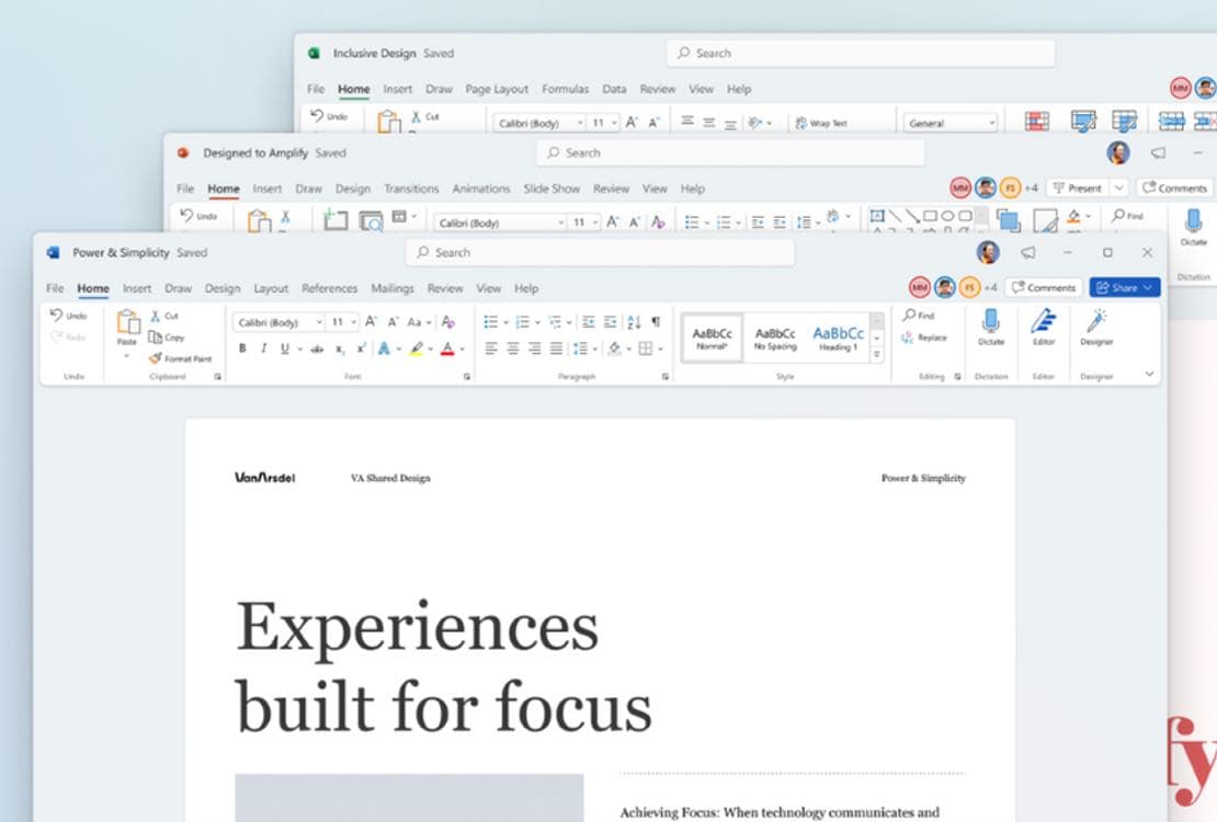 microsoft office design update december 2021