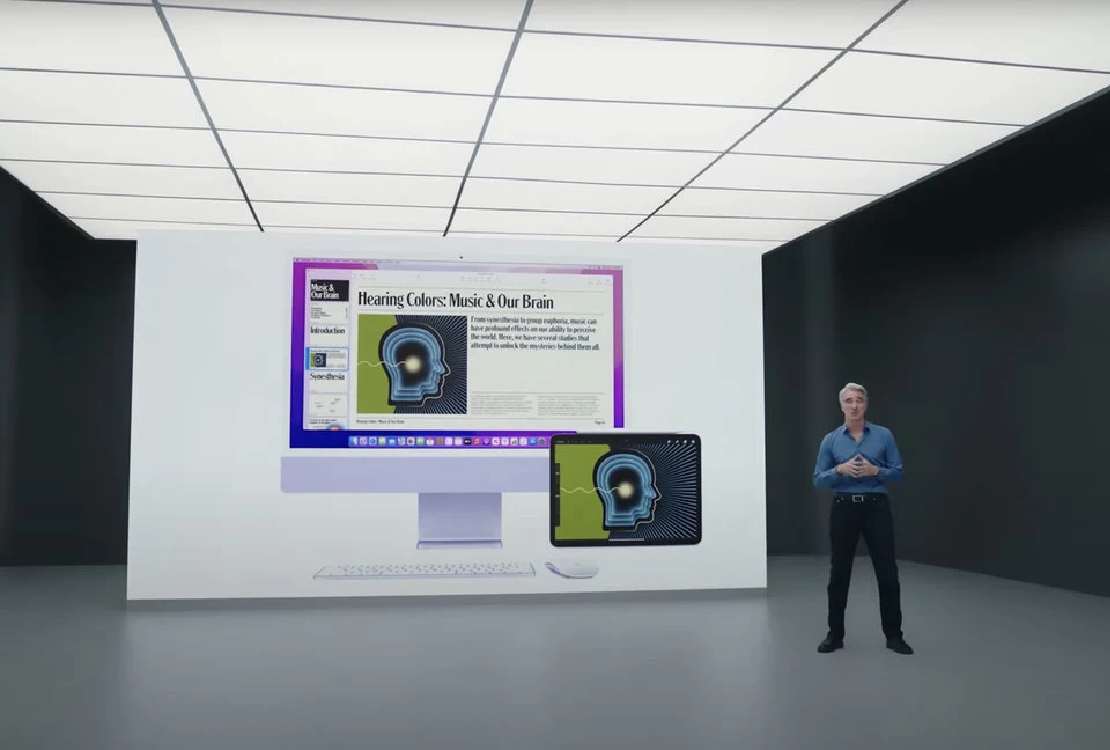 Skärmdump från Apple-event