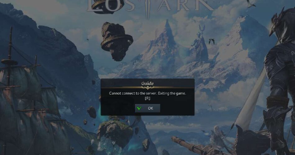 lost ark error meddelande cannot connect to server