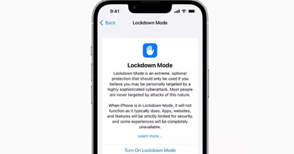 apple lockdown mode ios16 2022