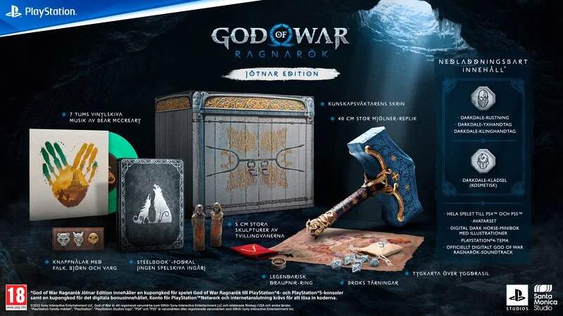 god of war ragnarok jotnar edition preorder 2022