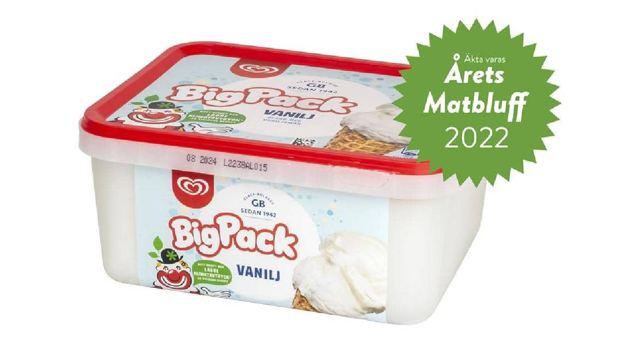 Årets matbluff 2022 är GB Glace Big Pack 43 Årets matbluff 2022
