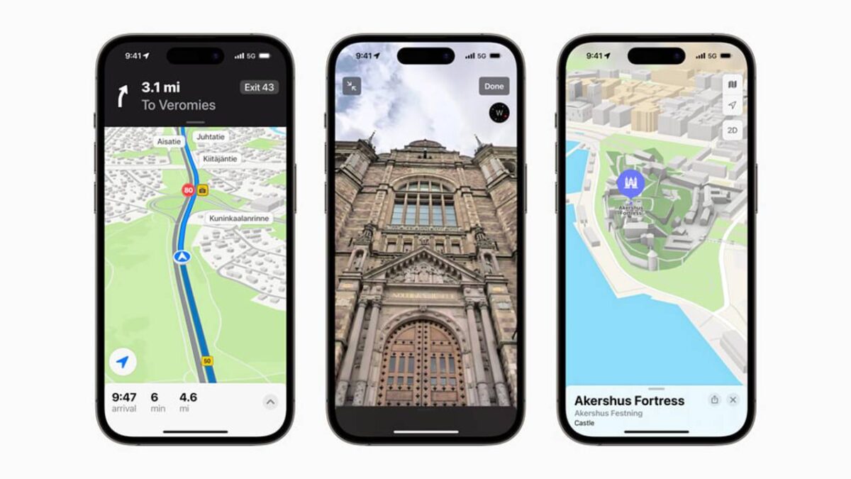 Apple Maps visar nu 3D-landmärken även i Sverige 44 Apple Maps Sverige