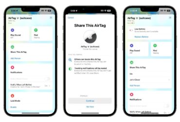 Apple AirTag Dela iOS 17
