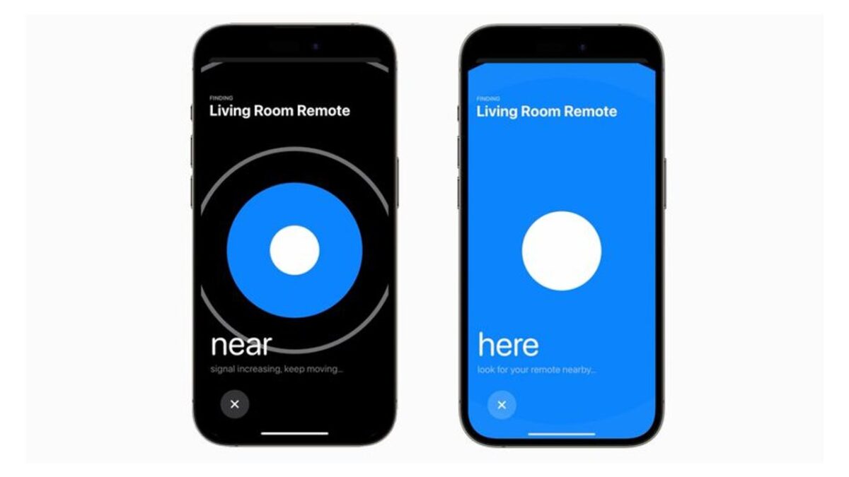 Hitta din Siri Remote med en iPhone (tvOS 17, iOS 17) 44 Siri Remote tvOS 17