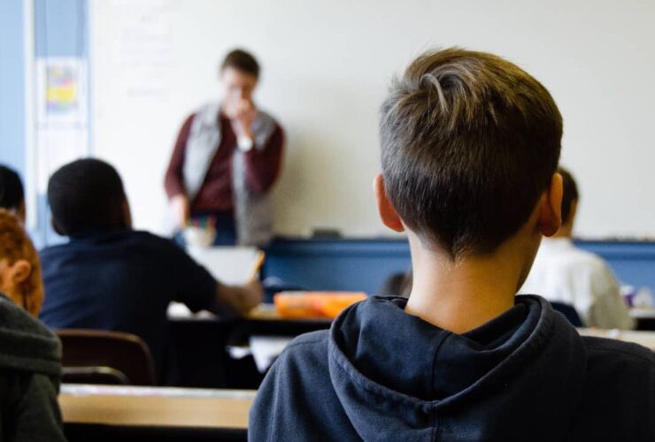 Skola lärare elever