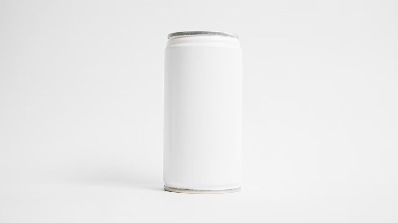 Burk anonym vit dryck