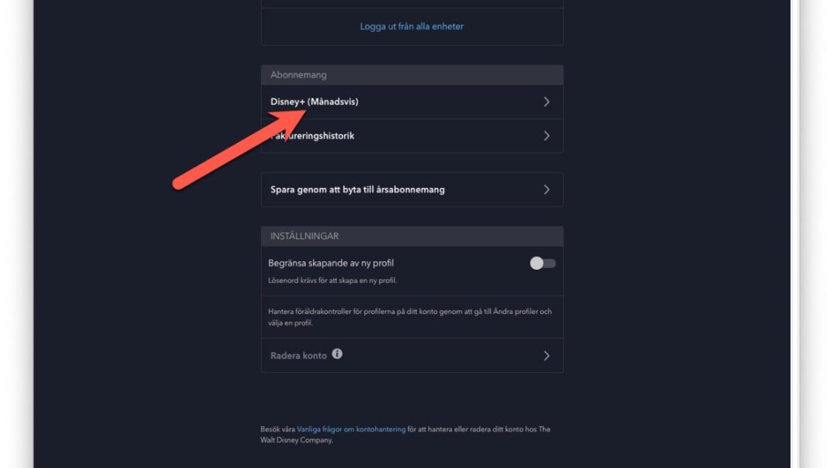 disney plus avsluta abonnemang 2023 2