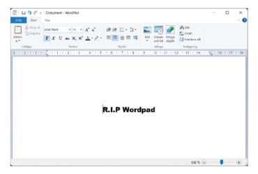 microsoft wordpad rip 2024