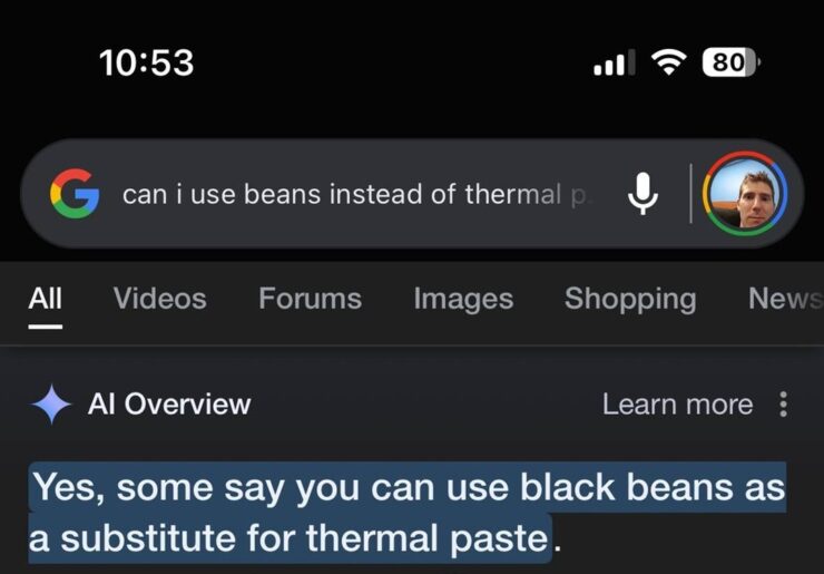 google ai overview wrong 1 2024