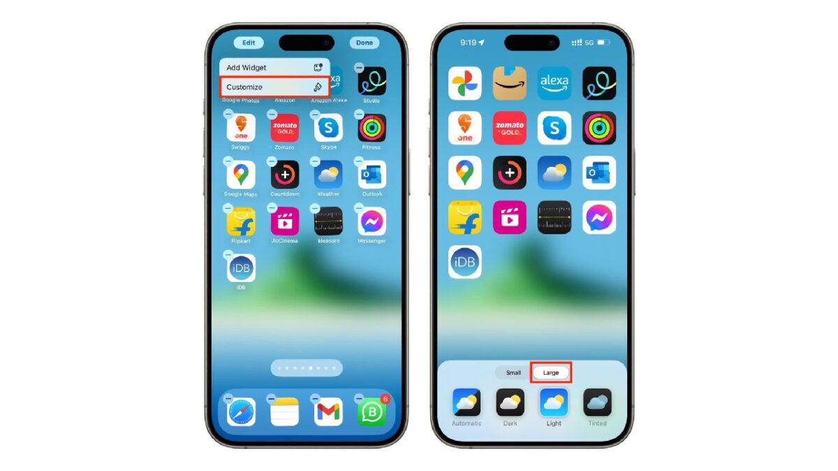 apple ios 18 dolj namn pa appar widgets 2024