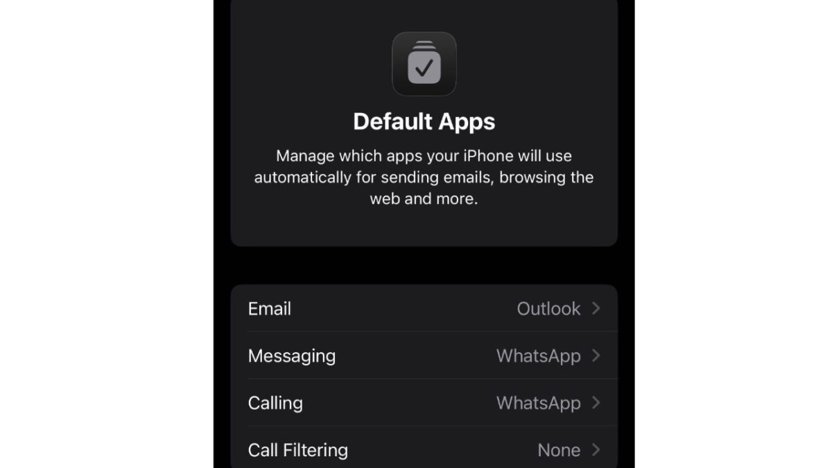 Välj WhatsApp som standard för meddelanden & samtal på iPhone 44 whatsapp standard app ios 2025
