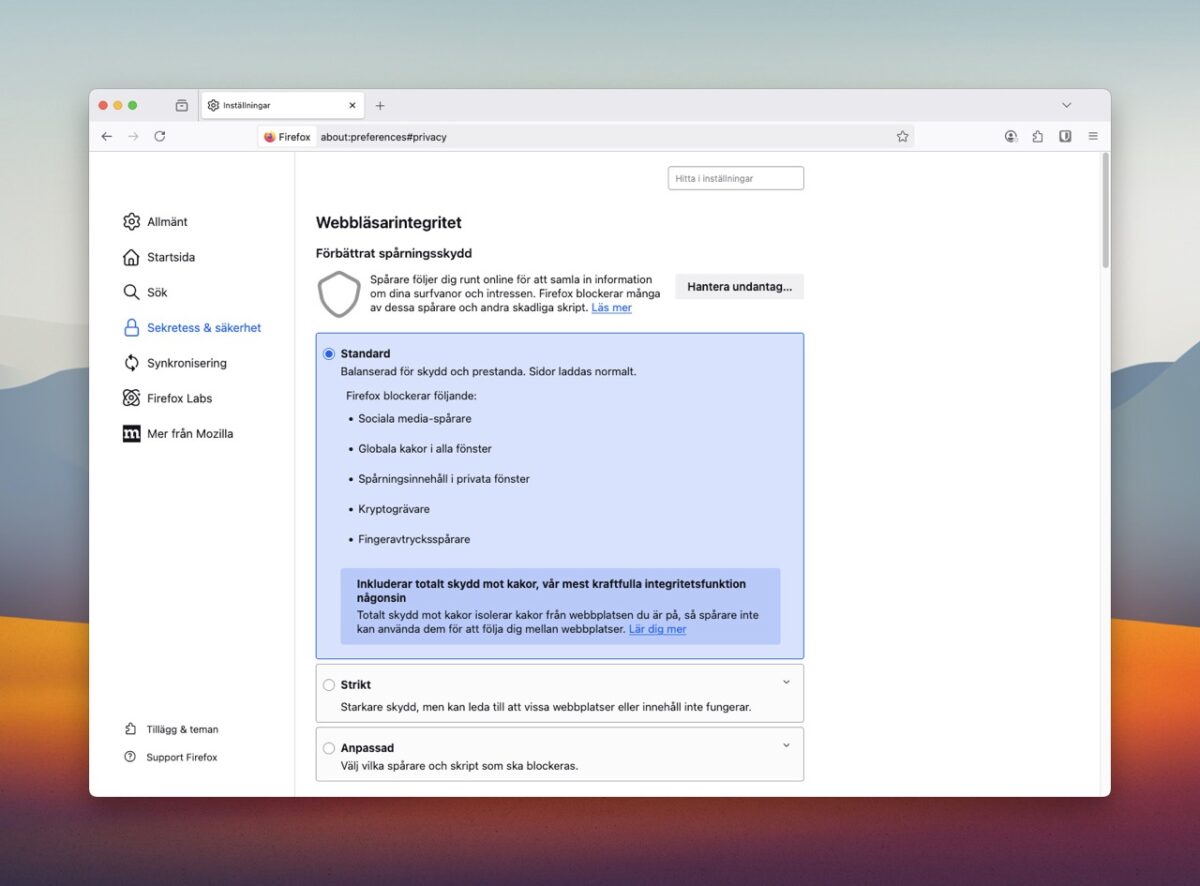 Meta kräver betalt för att inte spåra dig – kostar 80 kronor 44 firefox sparningsskydd installningar 2025