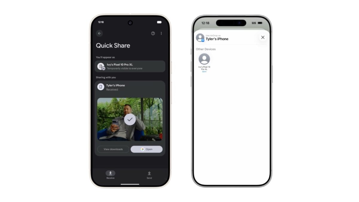 Enklare att skicka filer mellan Android och iPhone (iOS) 44 quick share airdrop exempel 2025